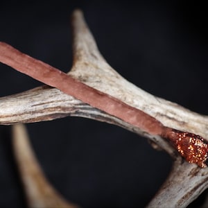 Electroformed Copper Athame: Black Tourmaline Wiccan Ritual Knife