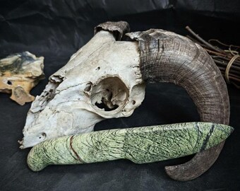 Natural serpentine knife, altar tools, home decoration, reiki healing, witchcrat crystal healing