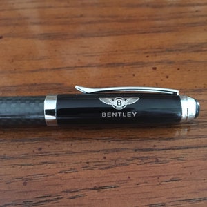 Bentley Logo Carbon Fiber Pen w/ Gift Box - Automotive Accessory