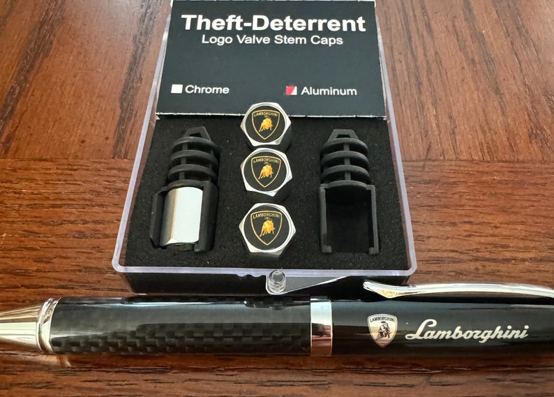 Theft Deterrent Valve Caps With Carbon Fiber Pen Etsy