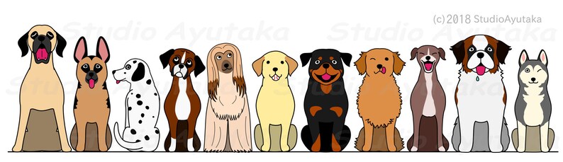 L&S dogs full border 2 bundle , svg, png 画像 2