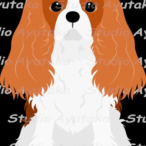 Cavalier dog color variations bundle, png, pdf, ai 画像 3