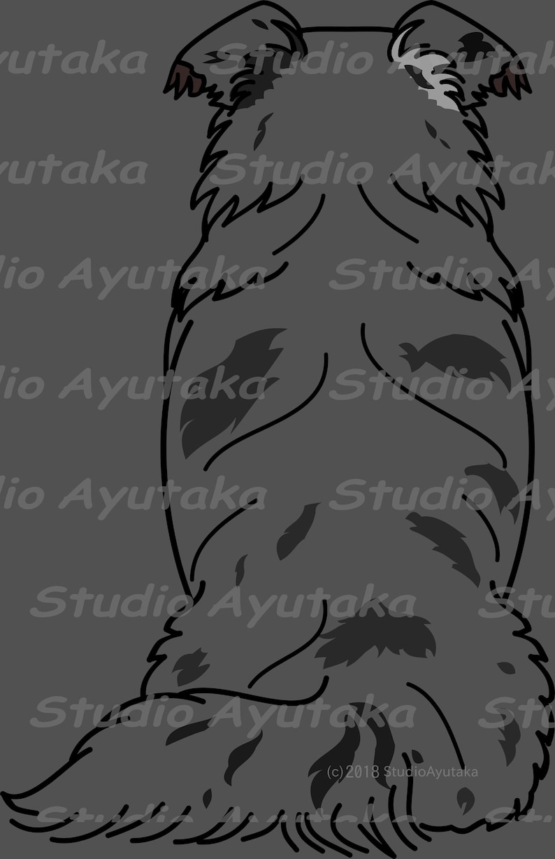 60 dogs from behind lineart big bundle, svg, png 画像 5