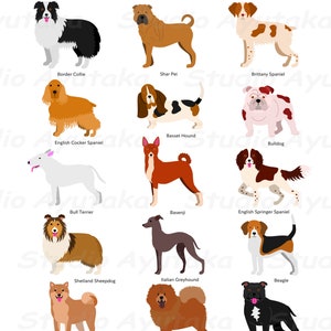 Medium dogs breeds , svg, png, jpg, 16*20&#39;&#39;