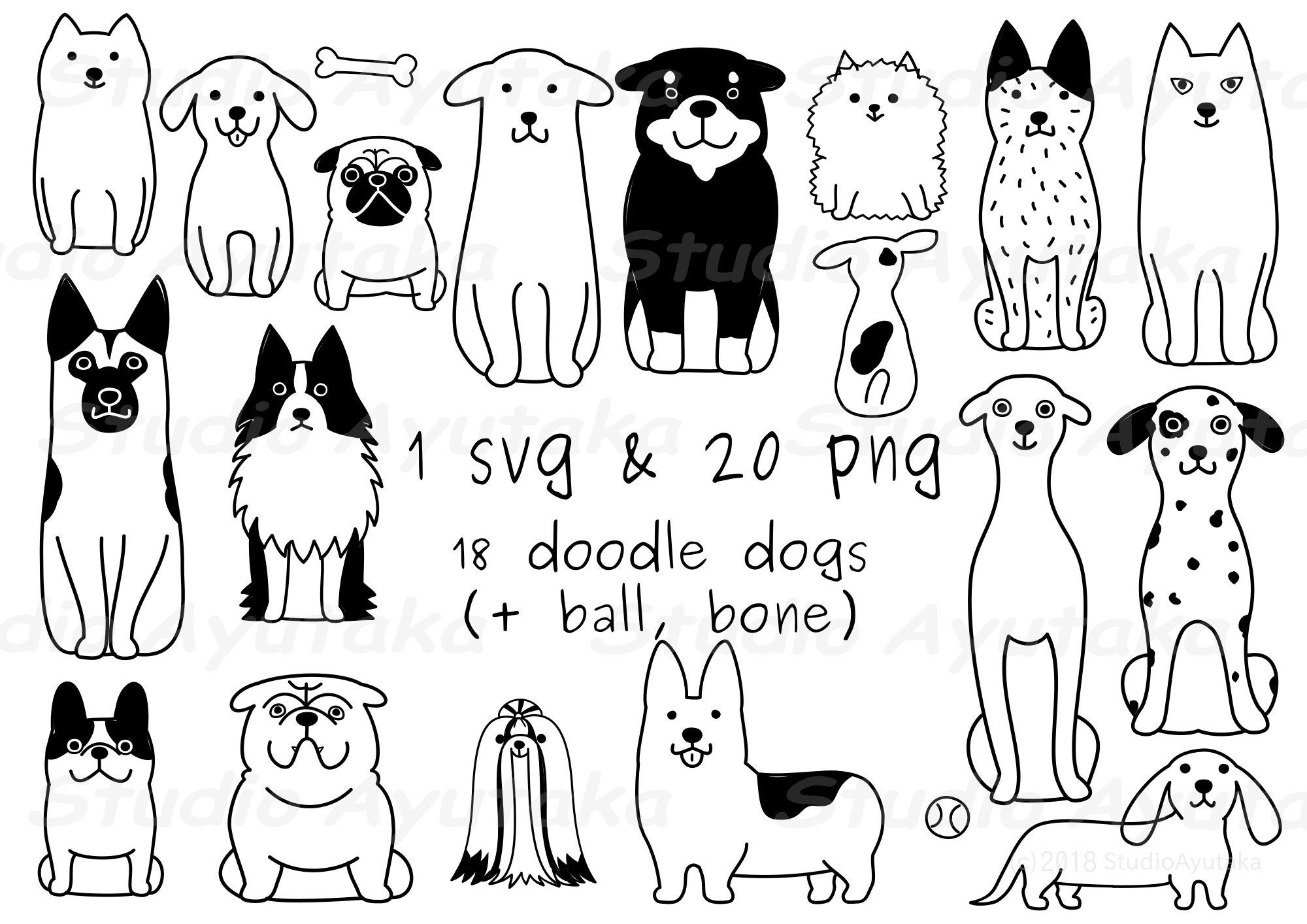 Doodle Dog Clip Art Ubicaciondepersonascdmxgobmx