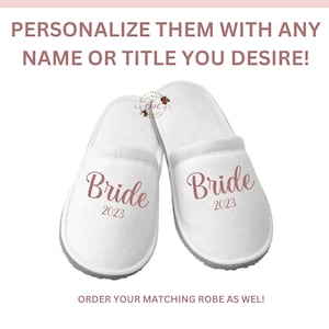 Bride Bridesmaid Slippers | Bachelorette Party | Bridal Shower Gift | Bridesmaid Gift | Gifts to her | Wedding Gift | Maid of Honor Gifts