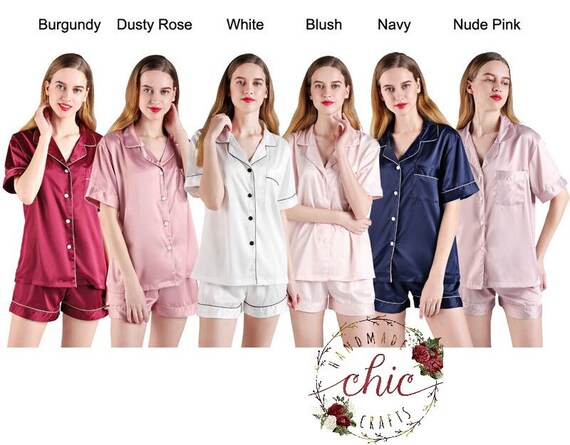 satin bridesmaid pjs
