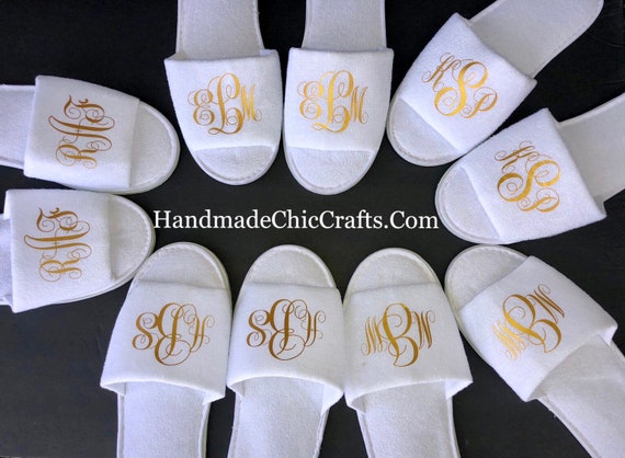 wedding slippers for bridesmaids