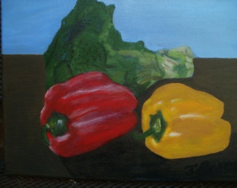 Peppers and brocolli