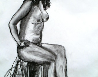 Life Drawing Lady Sitting