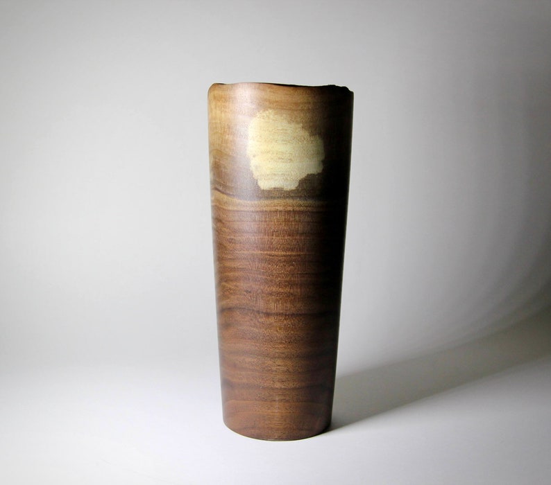 Natural Edge Black Walnut Wood Vessel Decorative