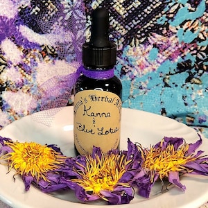 Egyptian Blue Lotus and Kanna Tincture- Sceletium Tortuosum~Lucid Dream~Herbal~Elixir~Nymphaea Caerulea ~ Organic ~