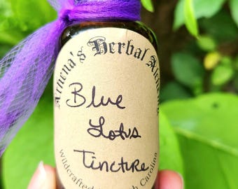 Egyptian Blue Lotus Tincture~Lucid Dream~Organic~Nymphaea Caerulea~Astral Travel~Sleep Aid~