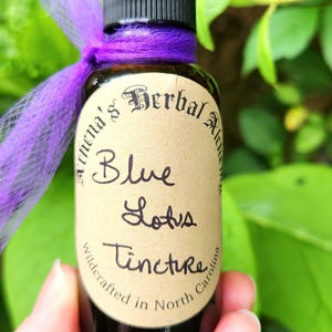 Egyptian Blue Lotus Tincture~ Lucid Dream~Organic~Herbal~ Elixir~Nymphaea Caerulea~Sleep Aid~Astral Travel~ Relaxation~
