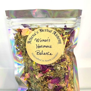 Women's Balance Tea~Organic~Mugwort~ Blue Lotus~Raspberry Leaf~ Damiana~Rose Petals~Relaxation~