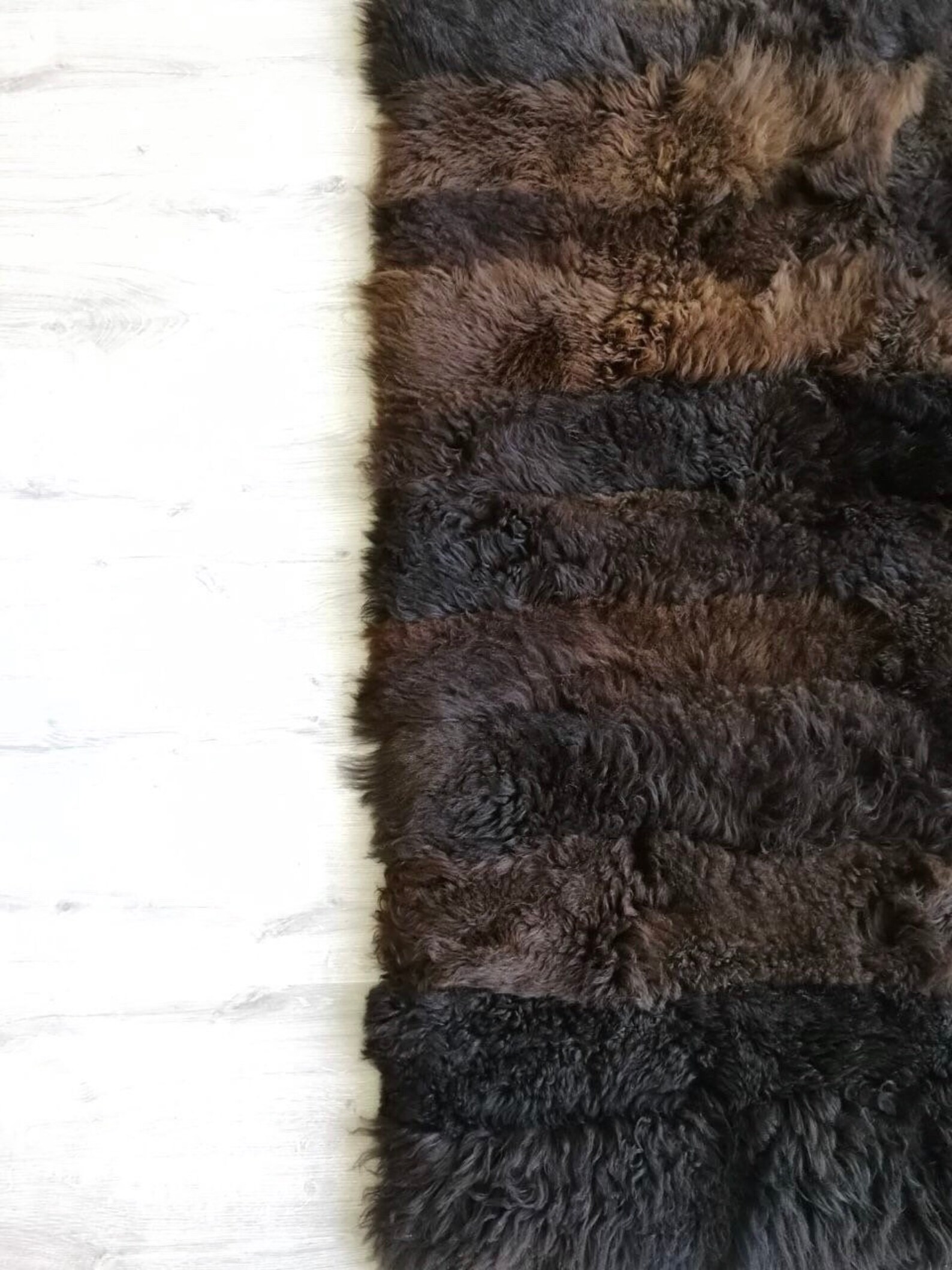 Large Brown Sheepskin Rug Ethically Sourced Organic Etsy