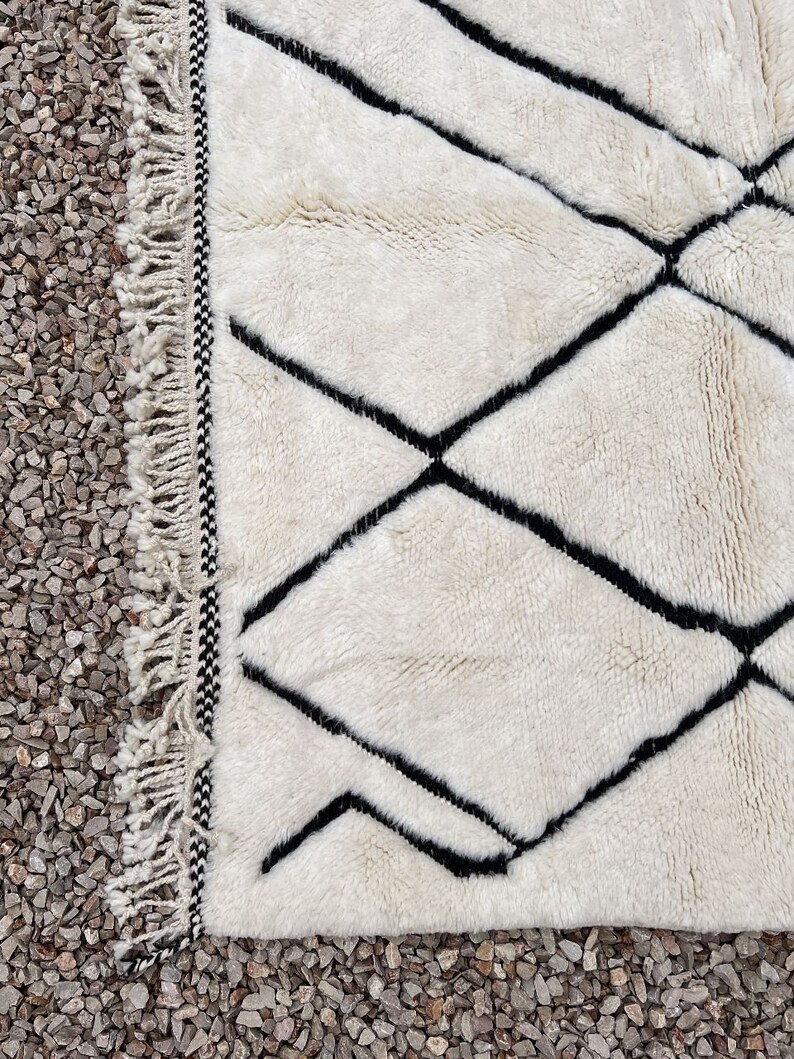 Handwoven Wool Rug Matted Wool Rug Handloom Wool Rug Scandinavian Rug