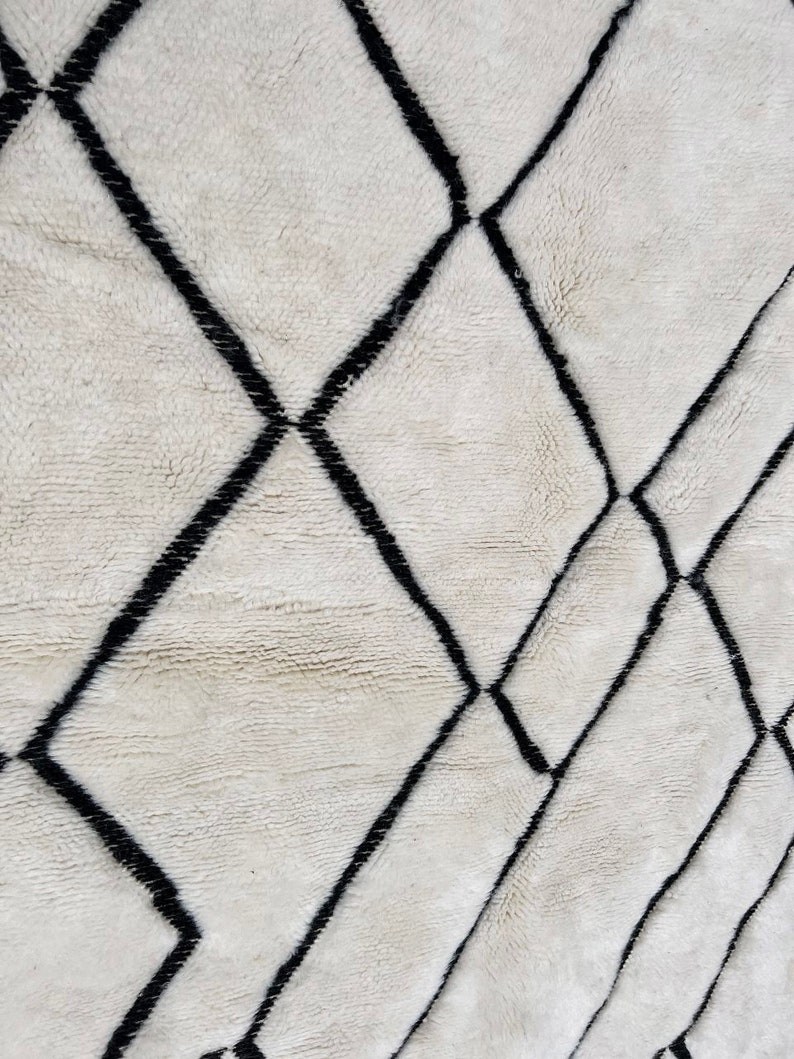 Handwoven Wool Rug Matted Wool Rug Handloom Wool Rug Scandinavian Rug