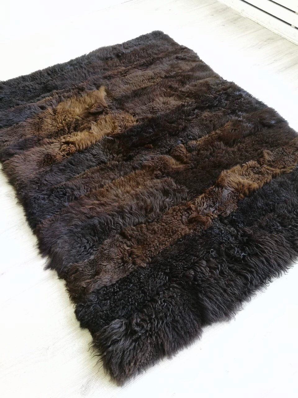Large Brown Sheepskin Rug Ethically Sourced Organic Etsy