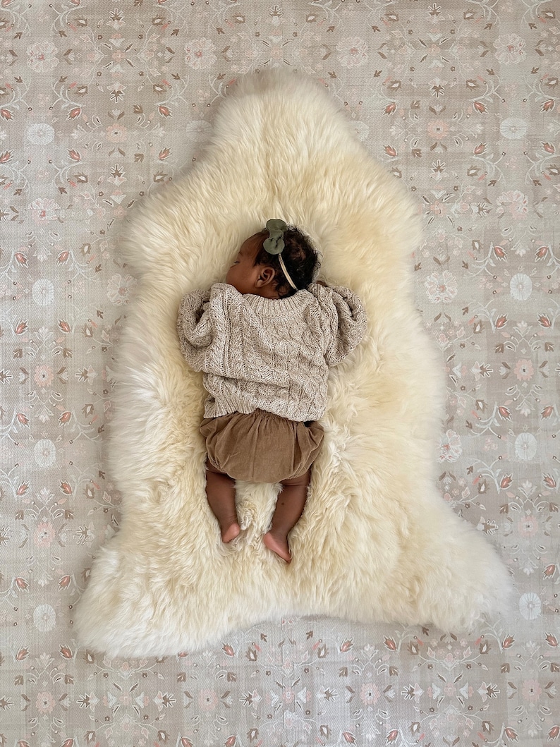 Baby Sleep Rug Nursery Decor Essential, Baby Shower Gift, Cozy Nursery Decor, Natural ...