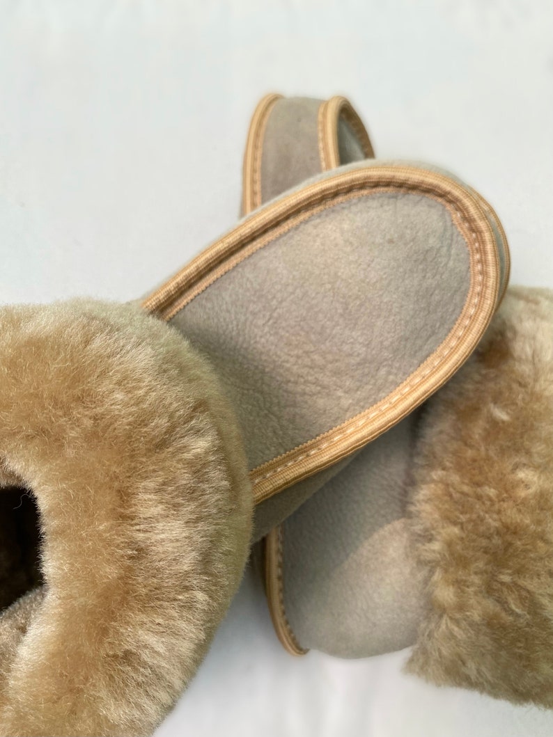 Women's Sheepskin Slippers Genuine Sheepskin Slippers - Etsy