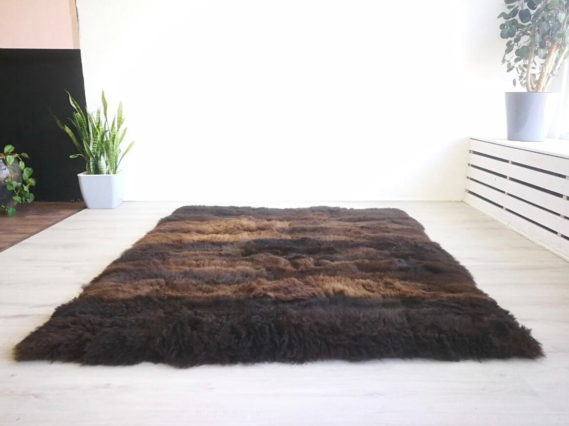 Large Brown Sheepskin Rug Ethically Sourced Organic Etsy