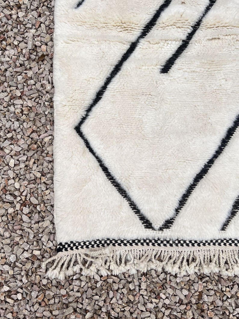 Handwoven Wool Rug Matted Wool Rug Handloom Wool Rug Scandinavian Rug