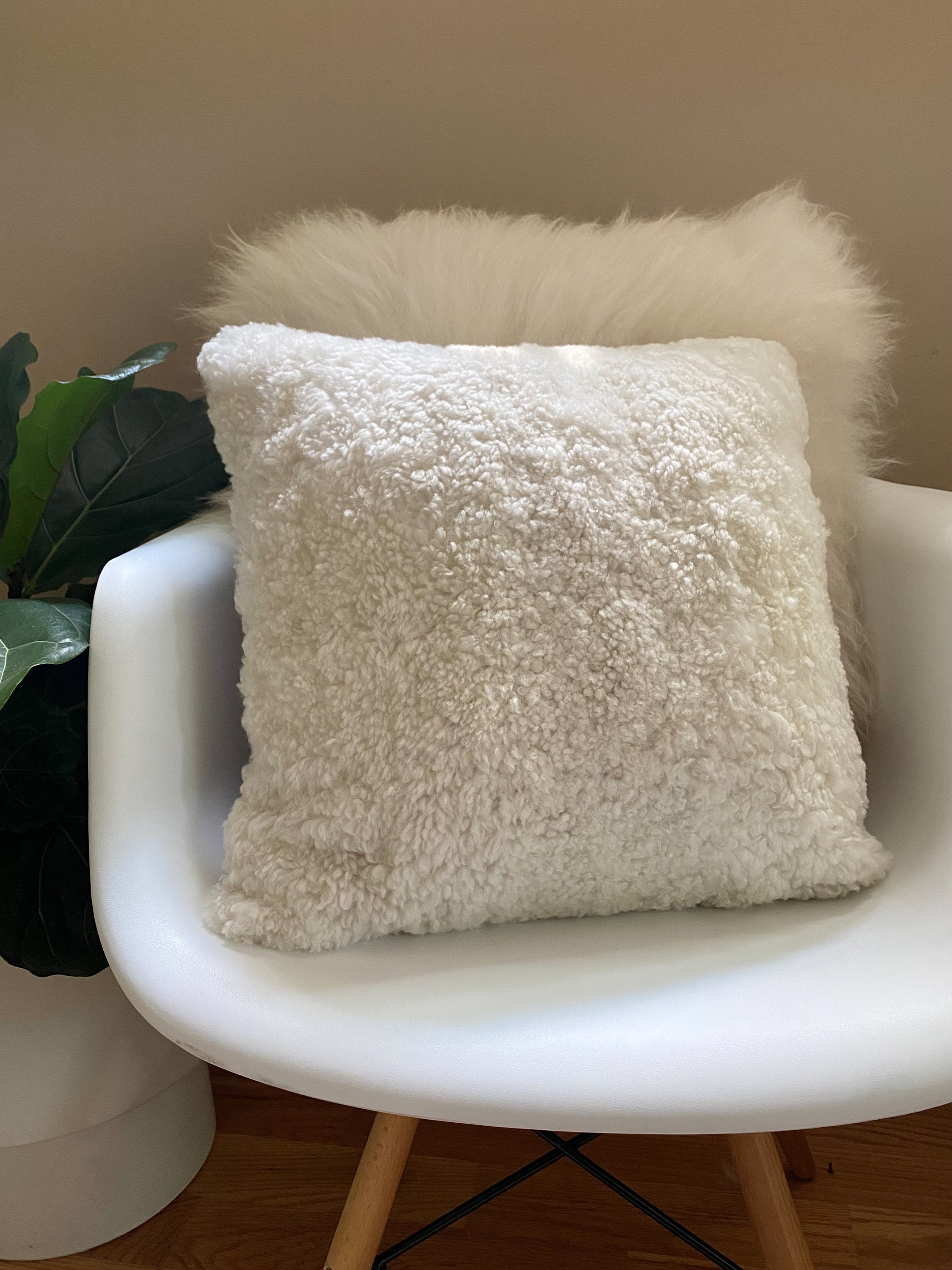 Cloud Vegan Washable Faux Sherpa Fur Pillow, Decorative Pillows