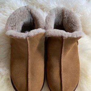 Extra Roomy Women Sheepskin Slippers, Genuine Sheepskin Slippers for Women, Winter Soft Sheepskin Slippers, Comfortable  Sheepskin Slippers