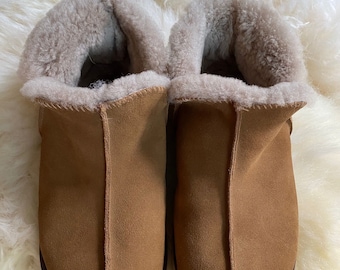 Extra Roomy Women Sheepskin Slippers, Genuine Sheepskin Slippers for Women, Winter Soft Sheepskin Slippers, Comfortable  Sheepskin Slippers