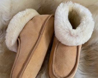 Calzado minimalista para mujer / Zapatilla de piel de oveja con suela de cuero / Punta ancha / Suela flexible / Zapatos minimalistas / 100% natural