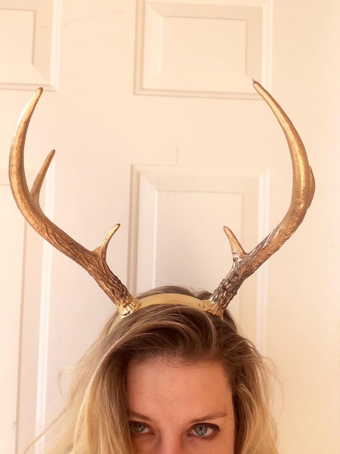 Adult Deer Antler Headband Natural Realistic Looking Adult Etsy