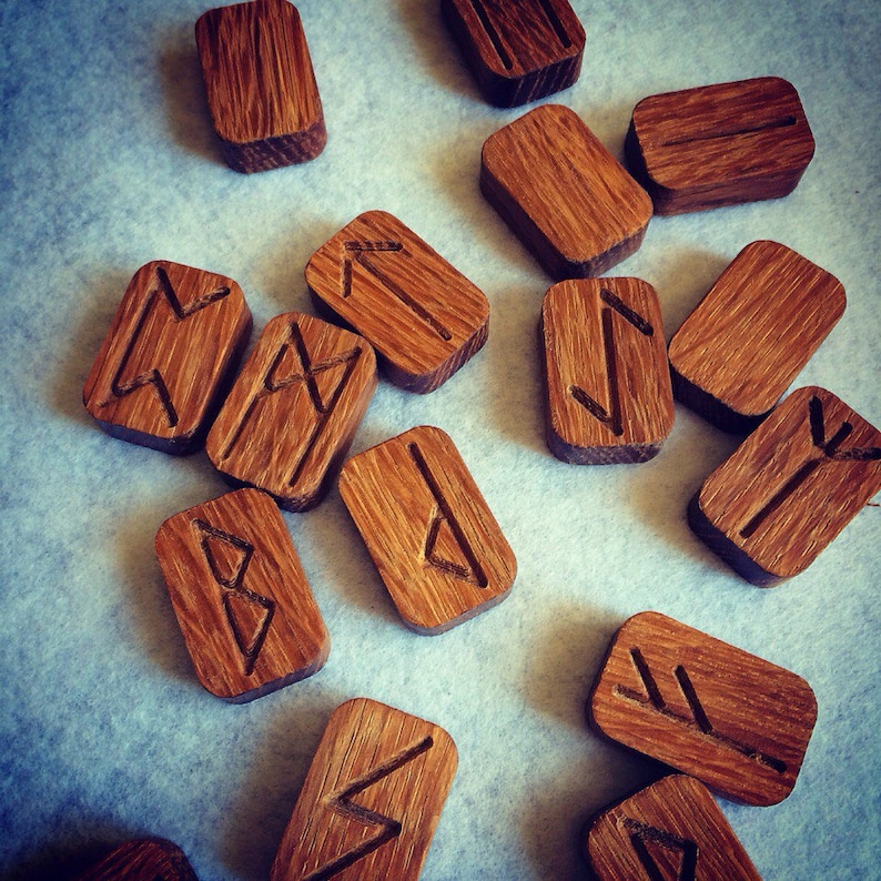 Nordic Oak Runes Etsy