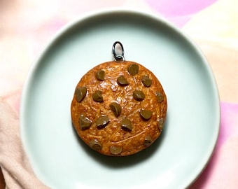 Chocolate cookie pendant