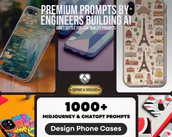 Midjourney & ChatGPT Phone Cases Prompt Pack + Notion Template