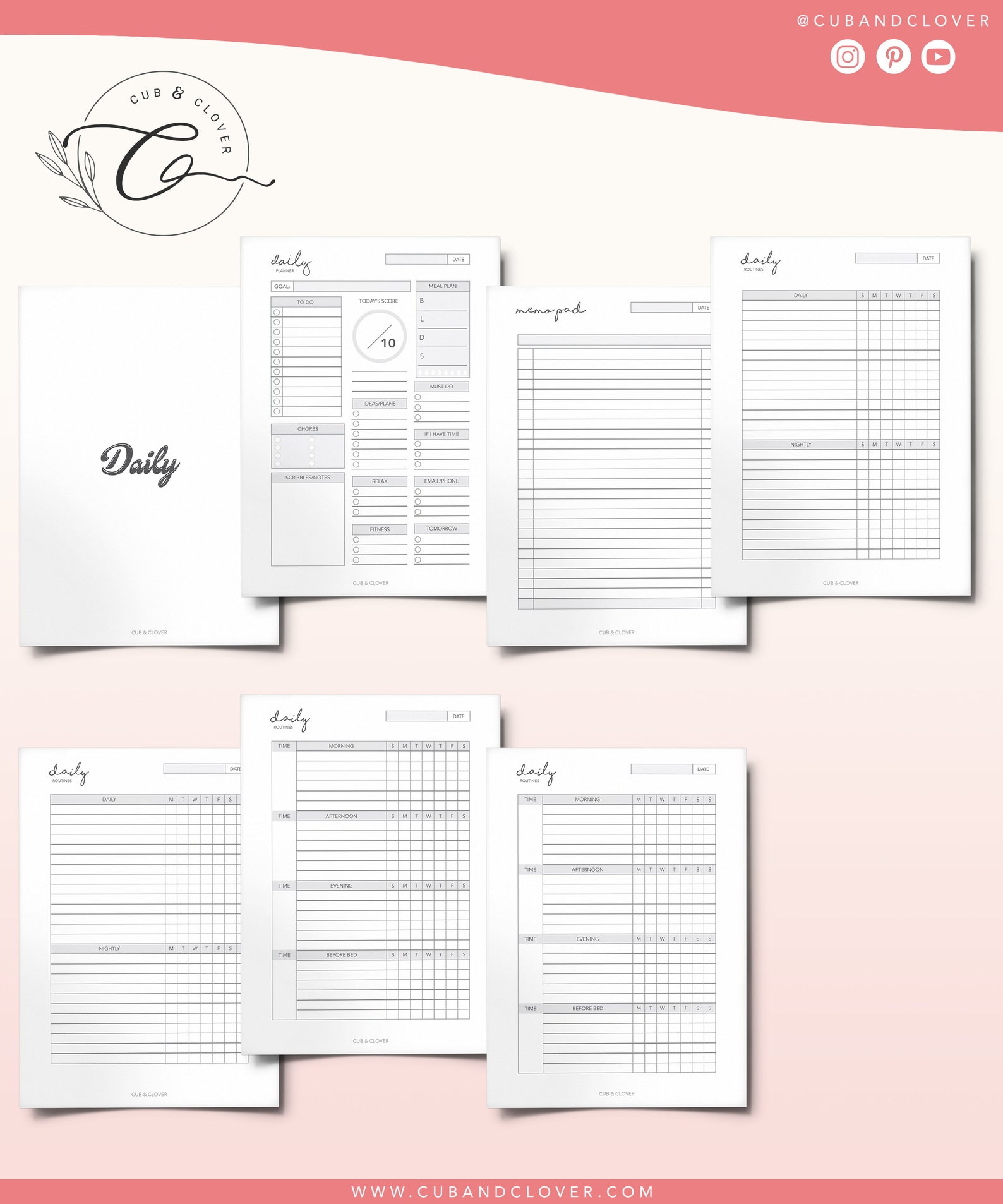 Clever Fox Hour Planner PRO Premium - Undated Planning Planner with Daily Time Slots - Personal Organizer Notebook for Time Management - Weekly and Monthly Life Journal, A4 Size