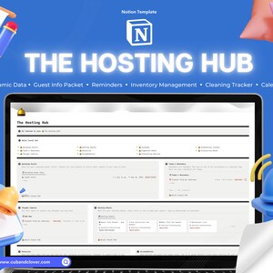 Begripsjabloon | De hostinghub | Notion Planner, Notion Dashboard, Familieplanner, Weekendroute, Schoonmaakchecklist, ADHD Planner