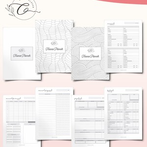 FINANCE PLANNER Printable Budget Planner, Debt & Bill Tracker, Monthly Bill Tracker, Savings Chart, Budget and Spending Tracker image 2