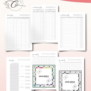 FINANCE PLANNER Printable Budget Planner, Debt & Bill Tracker, Monthly Bill Tracker, Savings Chart, Budget and Spending Tracker image 5