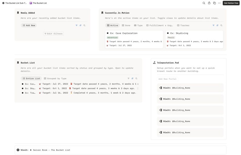 Desktop preview of the shipped Notion template.