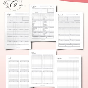 FINANCE PLANNER Printable Budget Planner, Debt & Bill Tracker, Monthly Bill Tracker, Savings Chart, Budget and Spending Tracker image 3