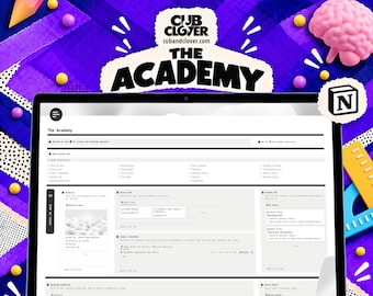 Modèle de planificateur étudiant Notion | Cours, devoirs, fiches de révision et tableau de bord d'étude