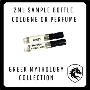2ml Sample Bottle | Cologne and Perfume Testers | Greek Mythology Collection | Infernal Fragrances