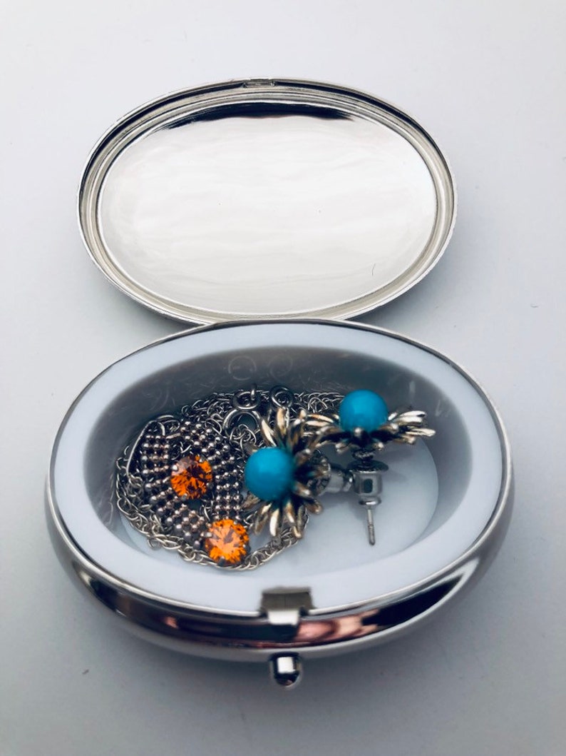 New Pill Box Pill Case Jewelry Box Trinket Box Pill Etsy