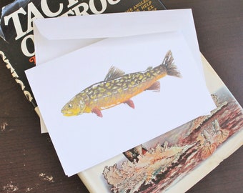 4X6 Tiger Trout Note Card or Greeting Card