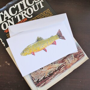 4x6 Brook Trout Note Card or Greeting Card
