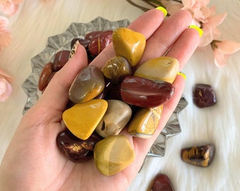 Mookaite Jasper Tumbled Stone, Meditation Stones, Polished Pocket Stones, Metaphysical Crystals, Natural Stones, Spiritual Gift