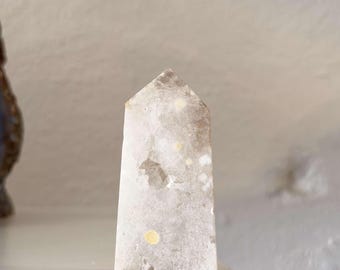 Moroccan Geode Crystal Tower, Druzy White Quartz Geode Tower, Druzy Crystal Points, Home and Decor Geodes, Meditation Crystals