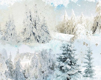 Digital Winter Overlays for Scrapbooker and Photographers