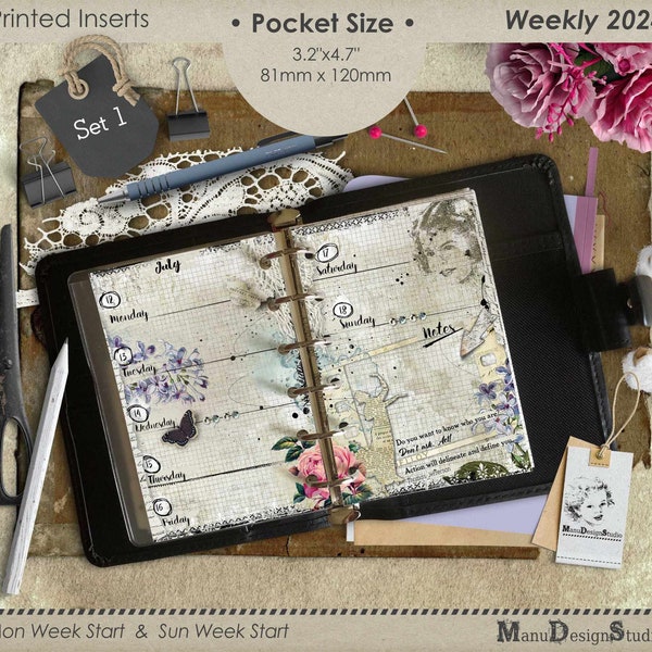2024 Pocket Calendar Etsy